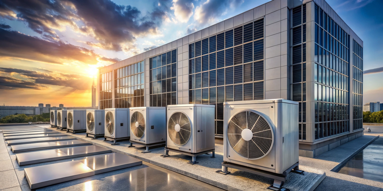 Installation de thermopompe commercial